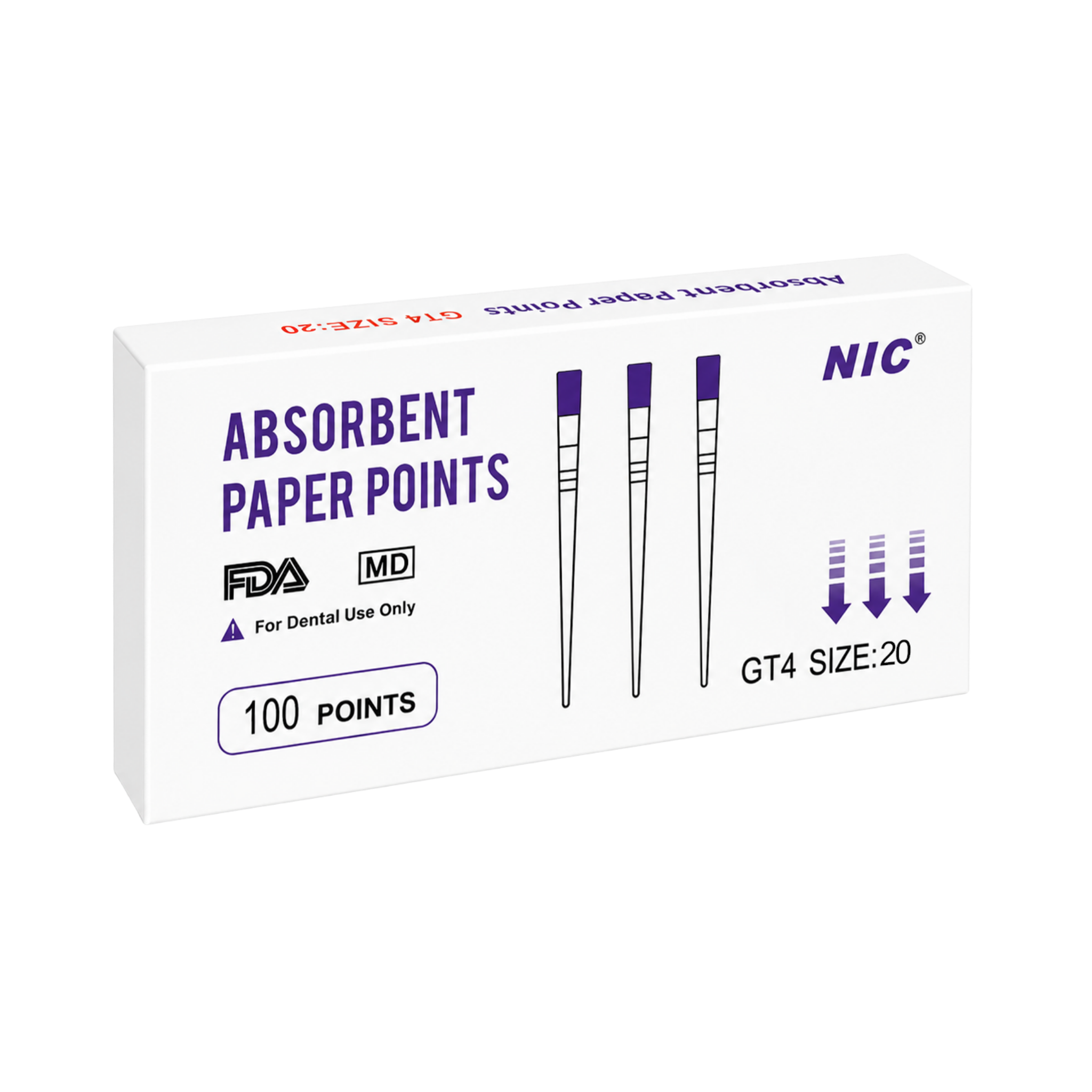NIC lint-free absorbent paper points
